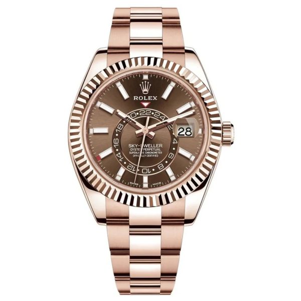 Sky-Dweller 42mm Brown Dial Rose Gold Men's Watch M326935-0006