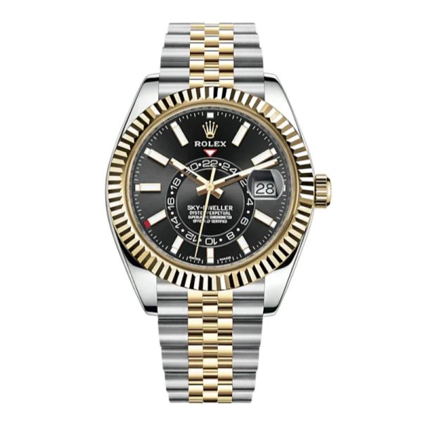 Sky-Dweller Black Dial Two-Tone 42mm 326933-0005