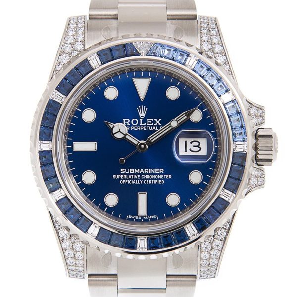 Submariner Silver Blue Diamond 40mm - Image 2