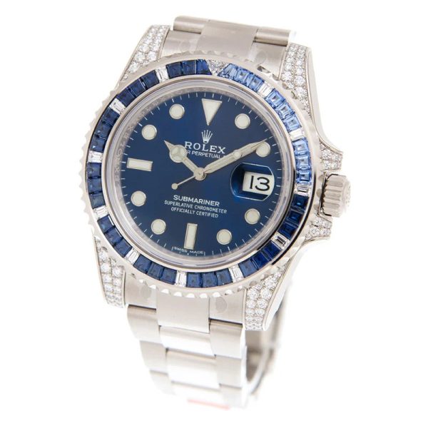 Submariner Silver Blue Diamond 40mm - Image 3