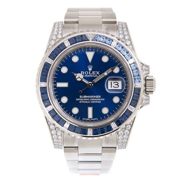 Submariner Silver Blue Diamond 40mm