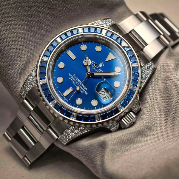 Submariner Date 116659 SABR 18K White Gold Diamonds Sapphires - Image 10